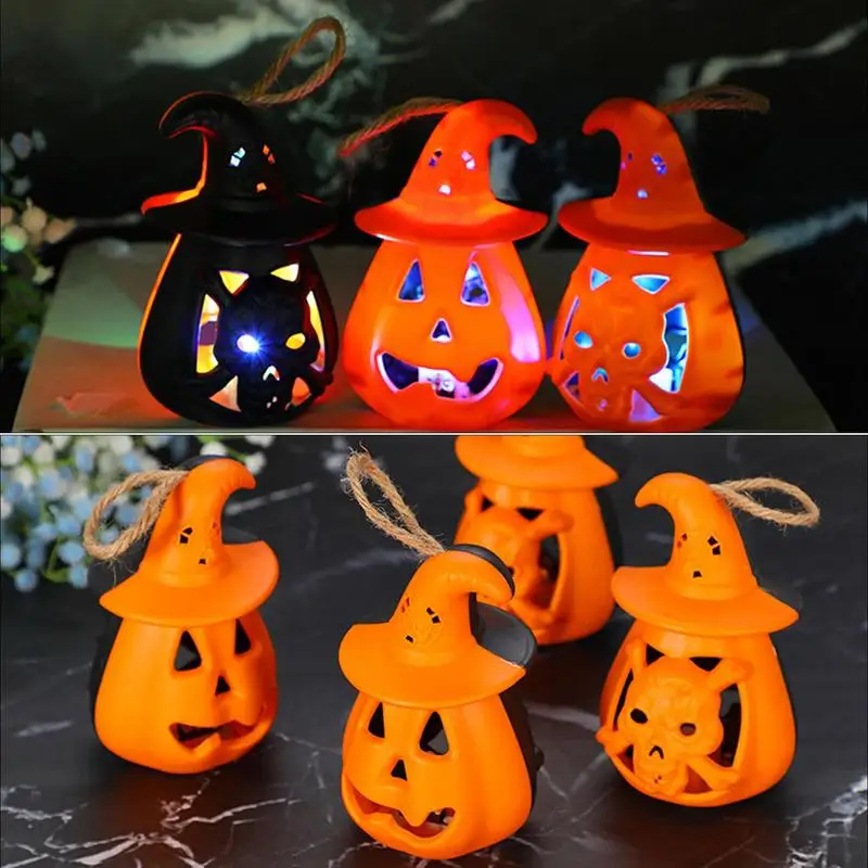 

Mini Pumpkin Lights 12 Pack Halloween Pumpkins Battery Operated Lamp Ghost String Lights Horror Atmosphere Decorations Supplies