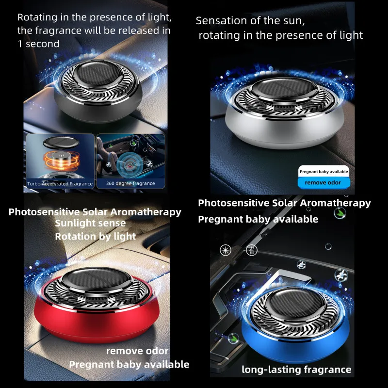 

Новинка 2022, Высококачественная Автомобильная фотобумага, ароматерапия, Автоматическое вращение на солнечной энергии, Высококачественные ...