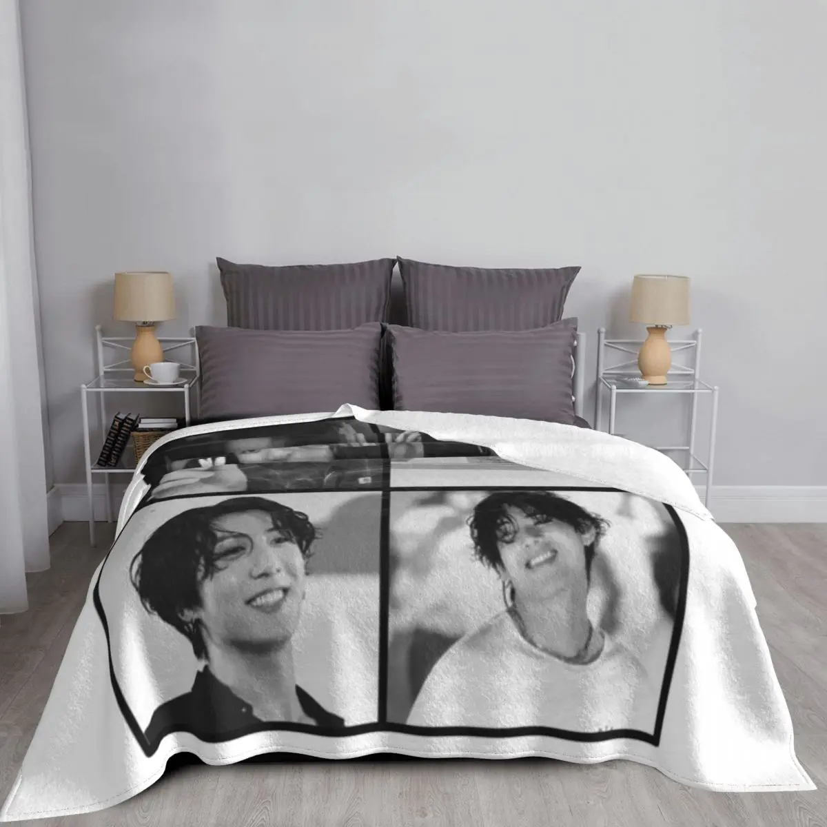 Taekook Ультрамягкое одеяло из микрофлиса