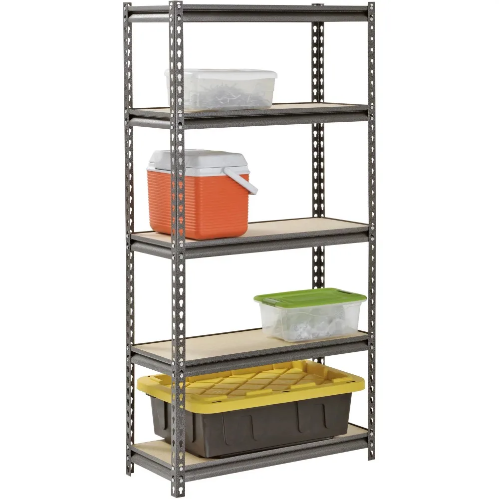 

Dumbell Stand 500 Lbs. Capacity Per Shelf; Silver Folding Squat Rack Gym 30“W X 12”D X 60“H 5-Shelf Steel Freestanding Shelves