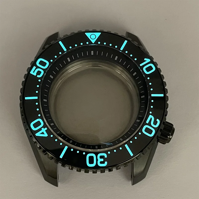 Watch Modify Parts 43.77mm SBDX001 Diver Watch Case Double Arc Sapphire Glass Ceramic Insert Suitable For NH35/36 Movement 20Bar