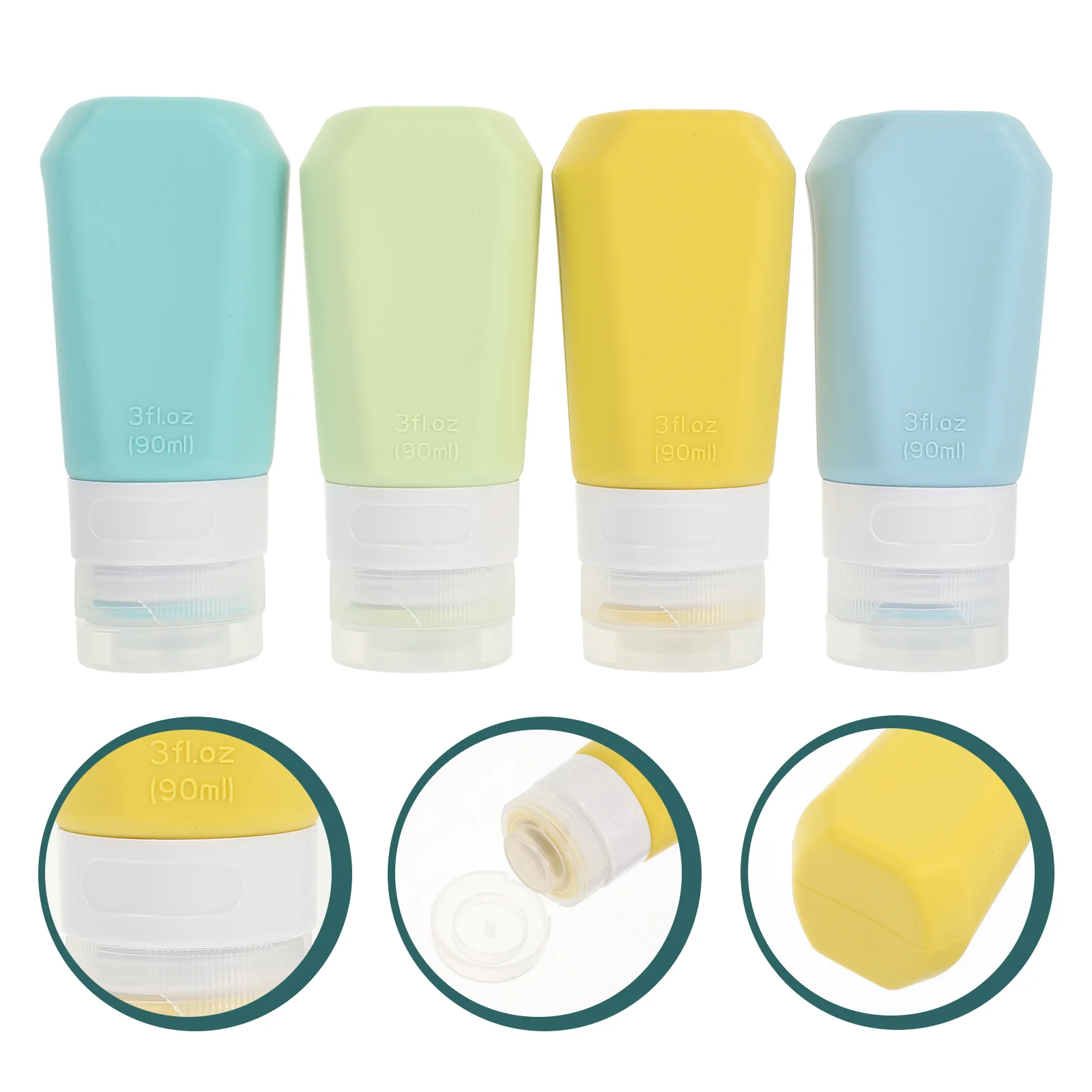 

4 шт., Силиконовые Бутылочки для лосьона