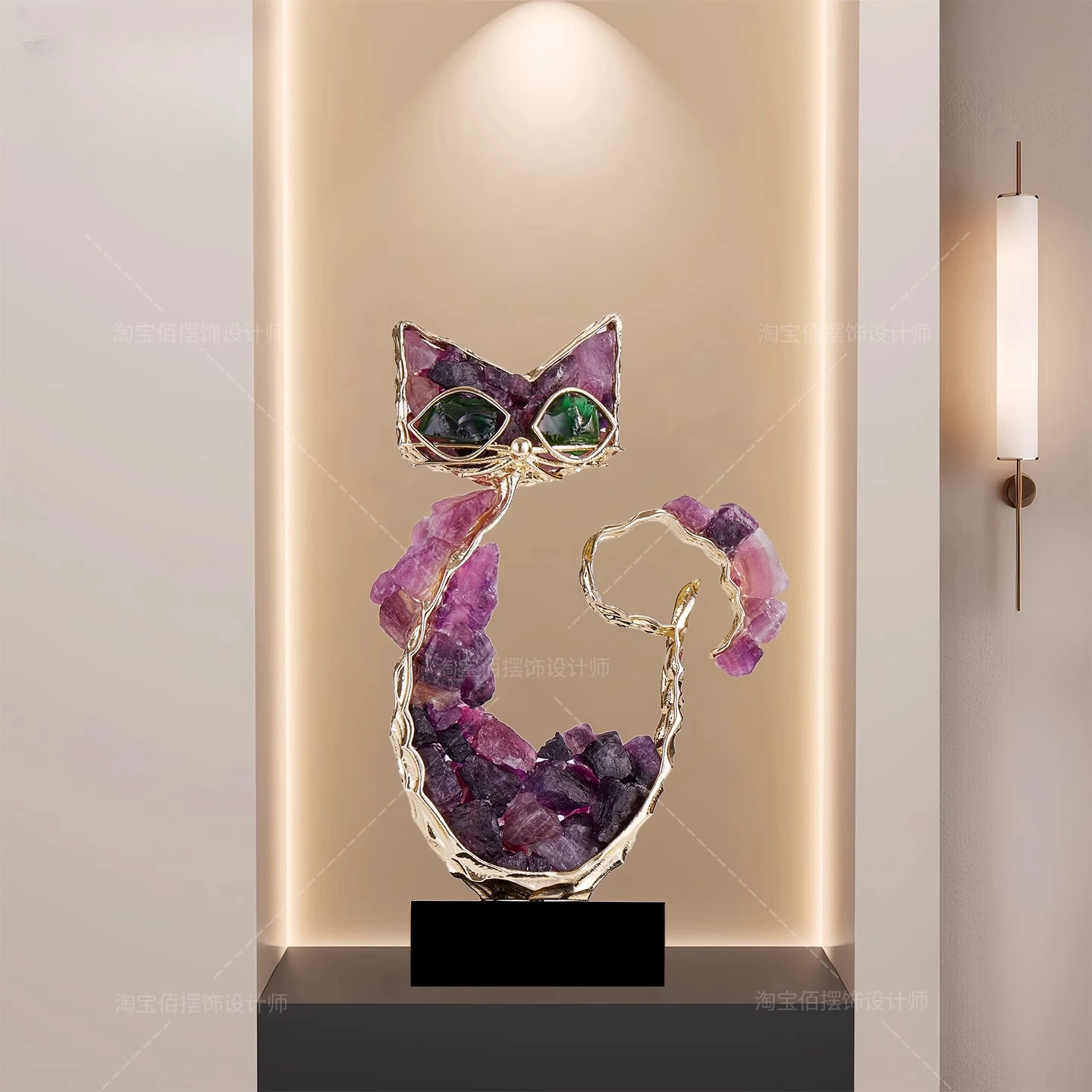 Фото Вход вход Lucky Cat орнамент светлый роскошный элитный гостиная ТВ-шкаф украшение на новоселье новый подарок на открытие дома №1