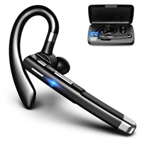 newest handsfree bluetooth earphones bussiness headset noise canceling wireless headphones with mic for driver with charging box