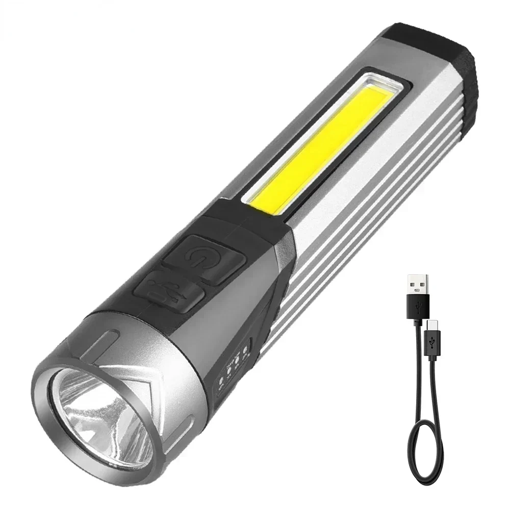 

Водонепроницаемый складной фонарик LED COB C-Type Rechargeable