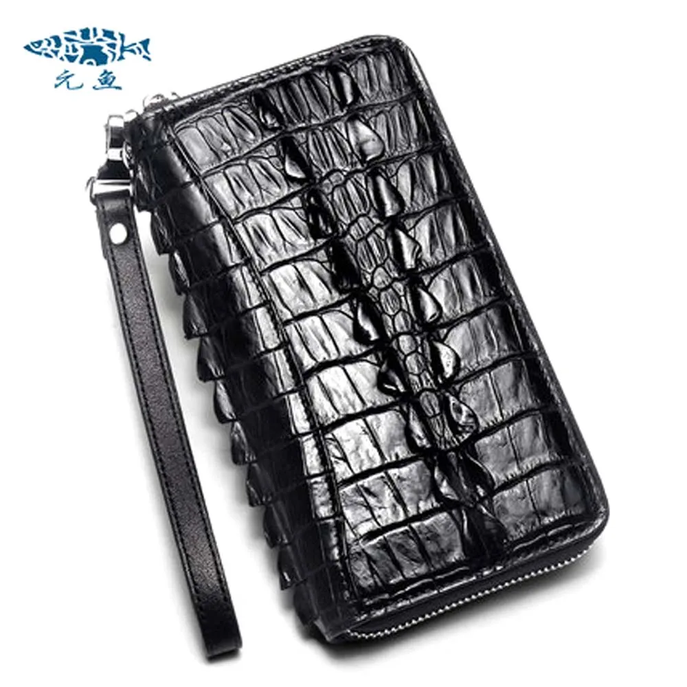 

yuanyu new Crocodile leather handbag Men wallet Thai crocodile leather male wallet Long crocodile leather handbag men clutch bag