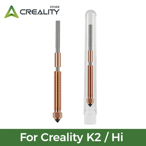 Для Creality K2/Hi интегрированное съемное сопло 0,4 мм, сопло из твердой стали, высокоскоростная печать, обновленный материал, детали 3D-принтера
