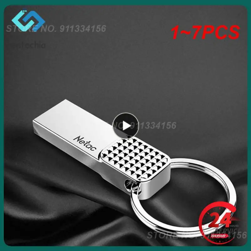 

1 ~ 7 шт. высокоскоростной U-диск из сплава Mini Usb, компьютерный флэш-накопитель, умные аксессуары, флэш-накопители, компьютер, металлический U-диск серебристого цвета