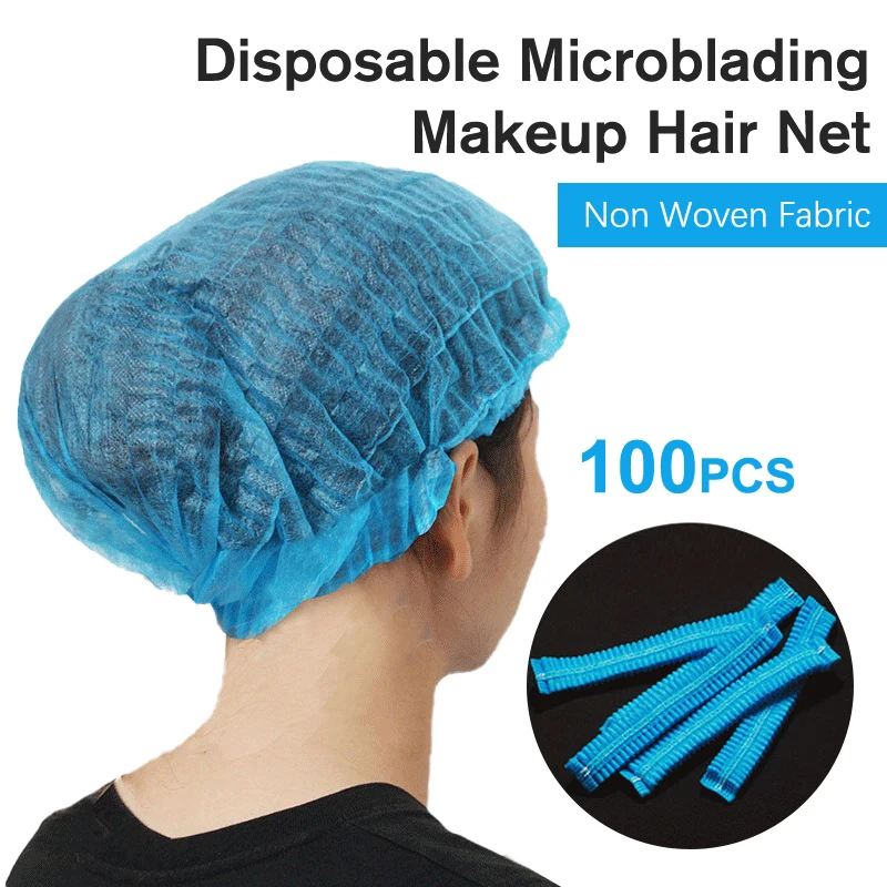 

100 шт., одноразовые шапочки для татуажа бровей