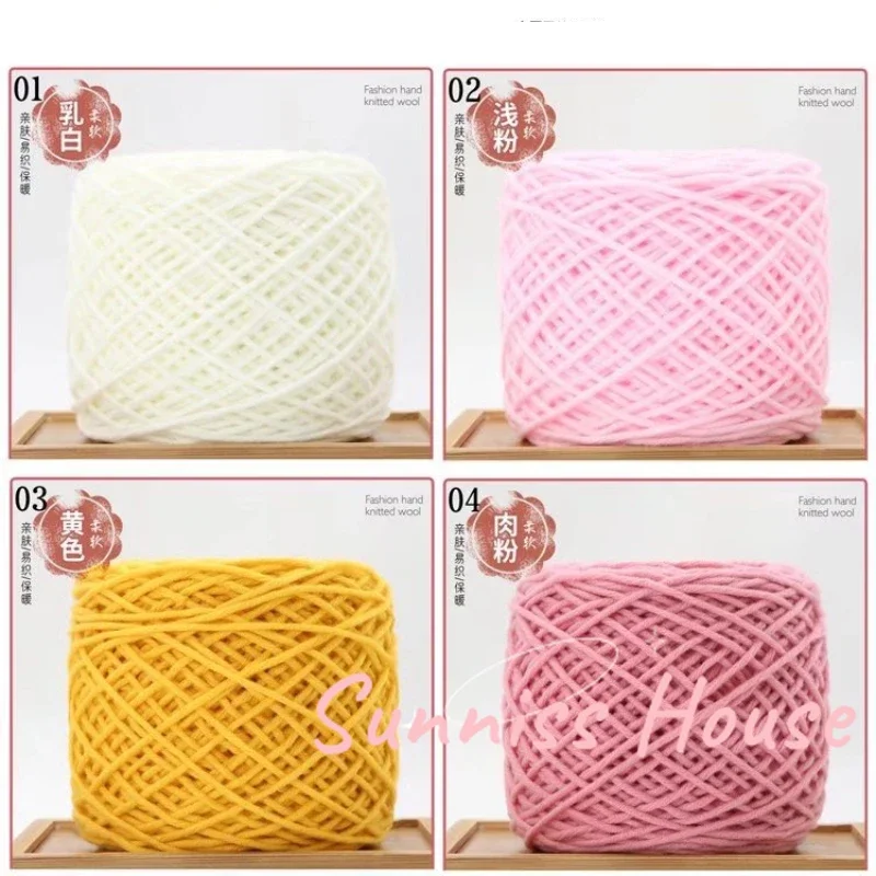 200 г твердой пряжи для тафтинга 8 нитей мягкая теплая шерстяная нить 5 мм хлопковая