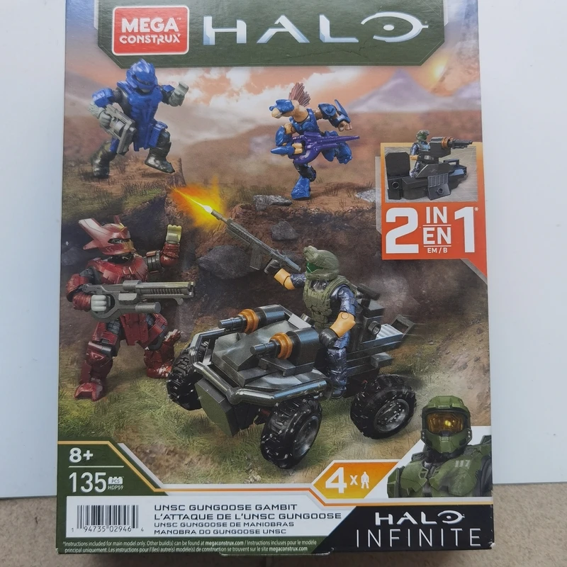 

Mega Construx Halo Infinite Gungoose Gambit Set HDP59 Brute Jackal UNSC Marine