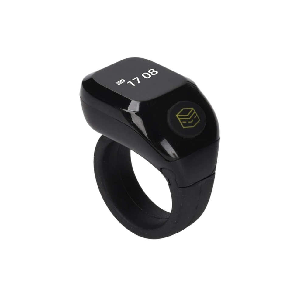 Фото OLED-кольцо-счетчик с Bluetooth, управлением через приложение, счетчиком до 99999 единиц, виброоповещением, регулируемым размером 18/20/22 мм, сменными элементами, перезаряжаемое. №4