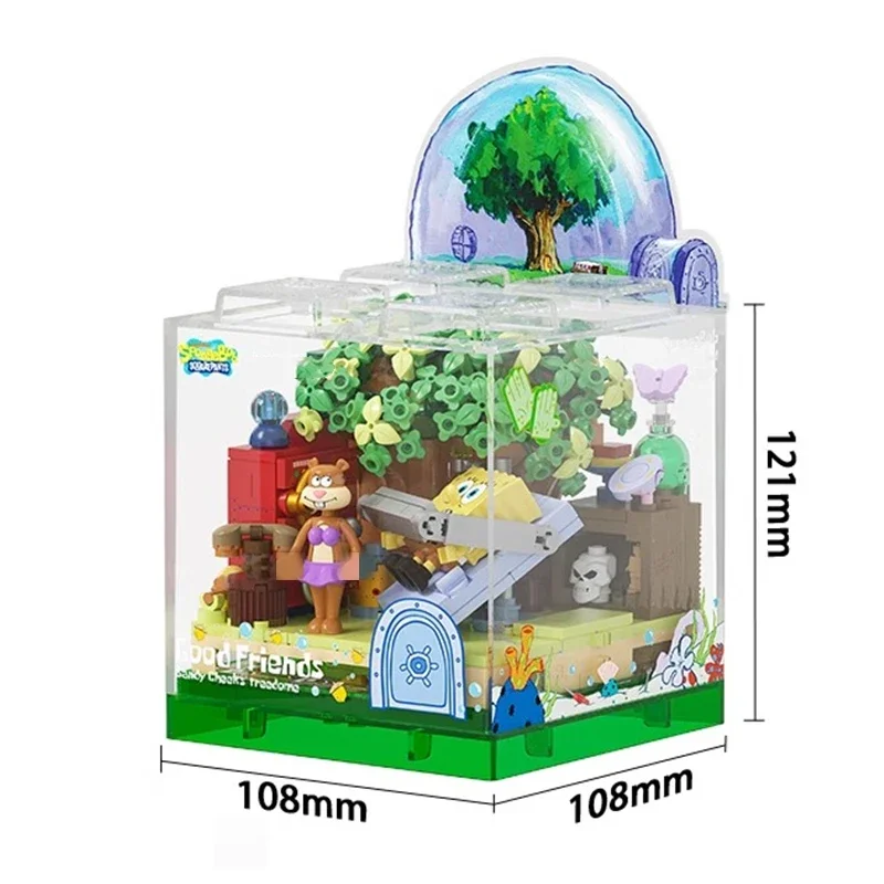 Губка Боб строительные блоки песчаный Патрик звезда кальмар щупальца собранные