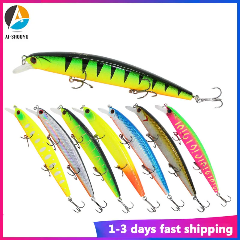 

AI-SHOUYU Minnow Fishing Lure Hard Bait 130mm 20g Crankbait Wobblers Peche Bass Artificial Baits Pike Carp Lures Swimbait