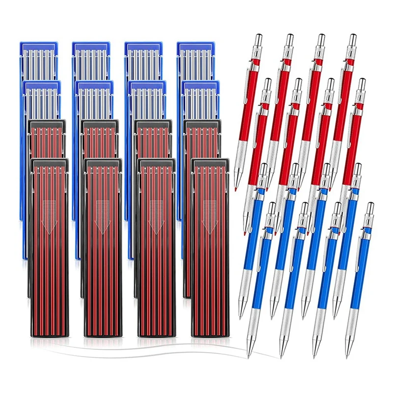 

Carpenter Pencils Welders Silver Streak Pencil With Round Refills Mechanical Carpenter Pencils Marker Pen Welding Tool