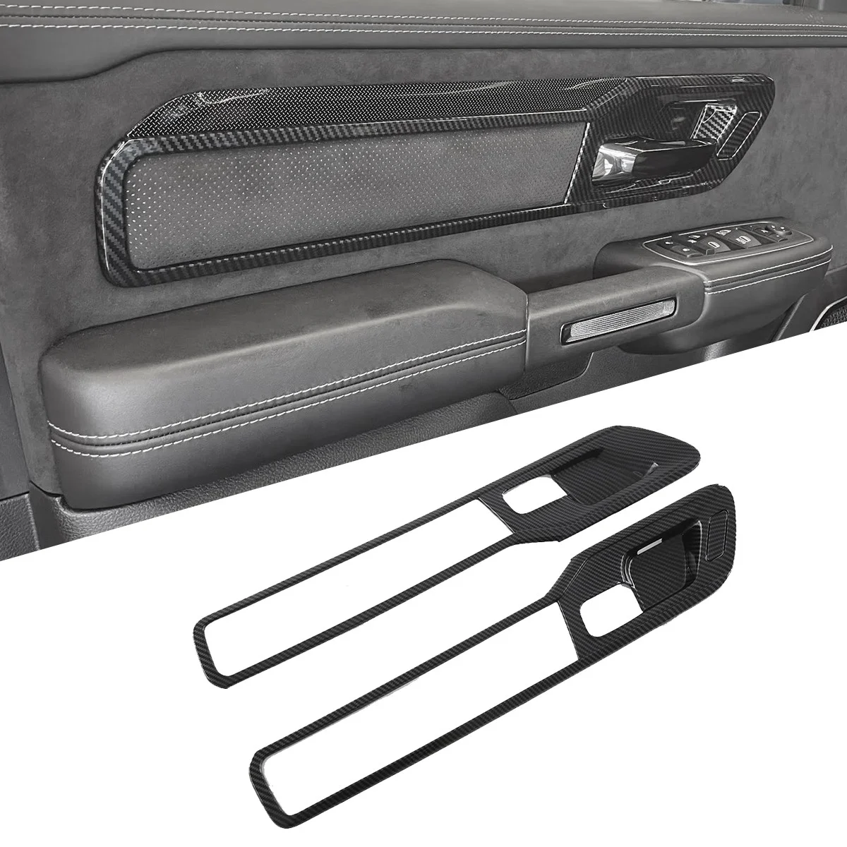 Внутренняя дверная ручка автомобиля 1 комплект чаша панель рамка Обложка для Dodge