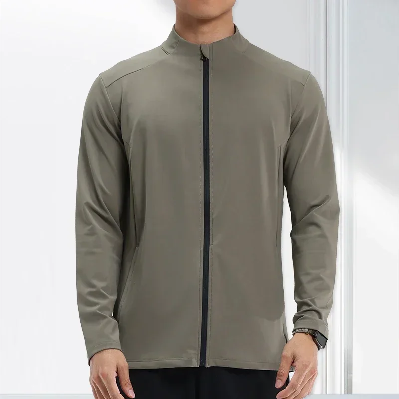 Спортивная мужская куртка новая комфортная мягкость быстросохнущий кардиган с