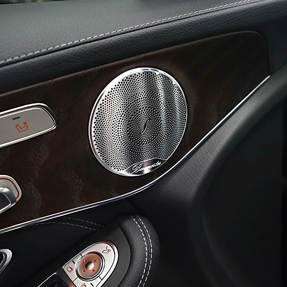 Ярко-серебристый Зеркальный Чехол Из 4 Шт. Для Динамиков Buralau Совместимый С