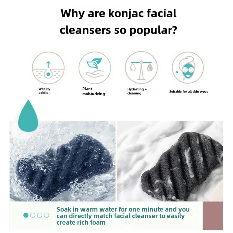 Натуральная волшебная картофельная губка для чистки лица глубокое очищение пор