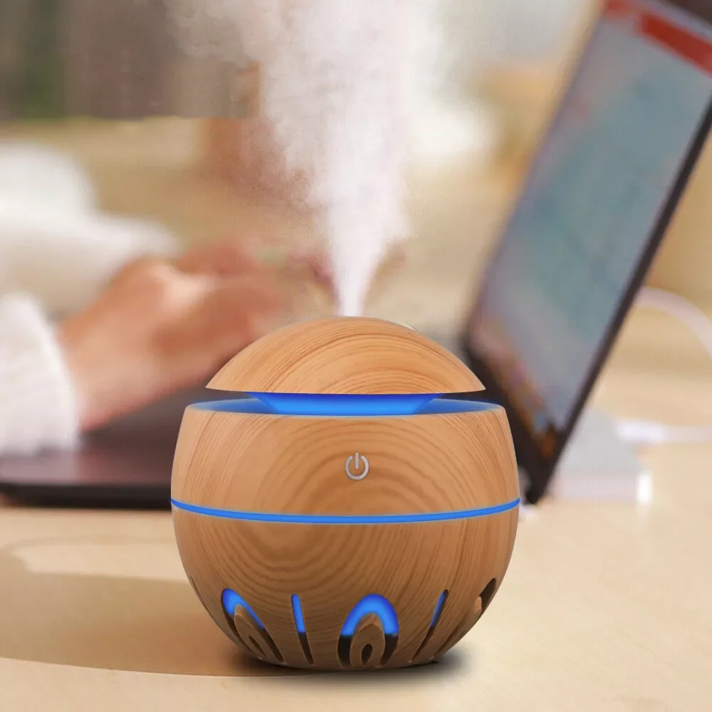 

130ML Mini Ultrasonic Air Humidifer for Home Aroma Essential Oil Diffuser USB Car Mist Maker Aromatherapy Humidifiers