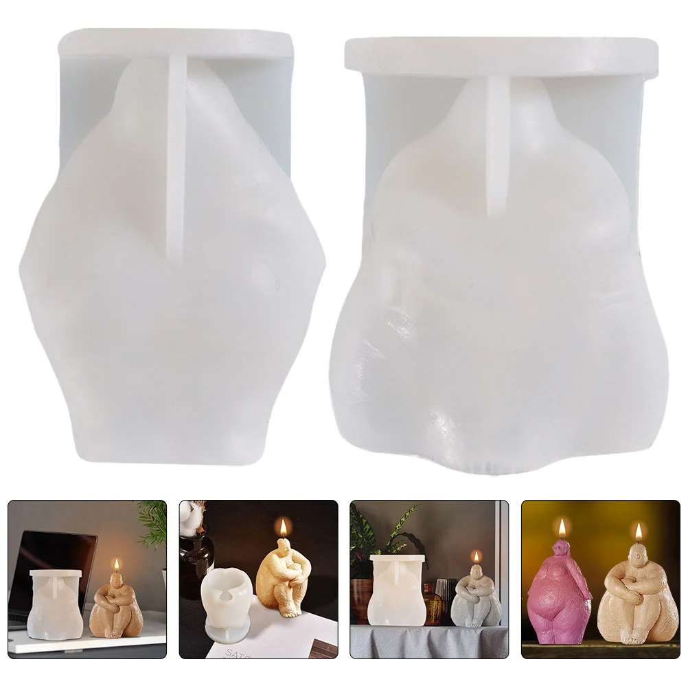 

Mold Silicone Molds Body Supplies Making Casting Resin 3D Human Knees Around Hands Sitting Female Fat Diy Accessory Home