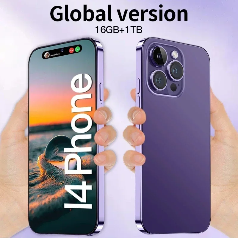 

Brand New For 14 Pro Max Smartphone 6.7 Inch Face ID 16GB+1TB Mobile Phones Global Version 4G 5G Cell Phone