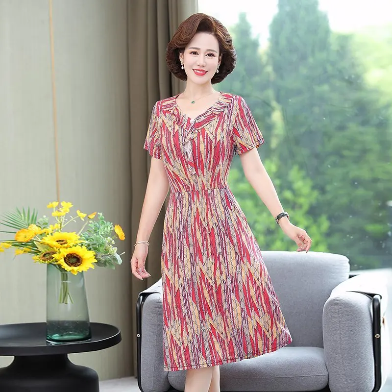 

Женское летнее платье-миди из вискозы, с цветочным принтом