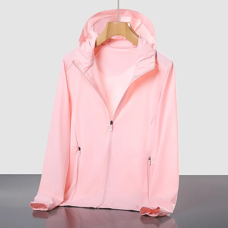 

Ice silk sunscreen jacket men and women summer high elastic breathable thin anti-ultraviolet outdoor fishing jacket