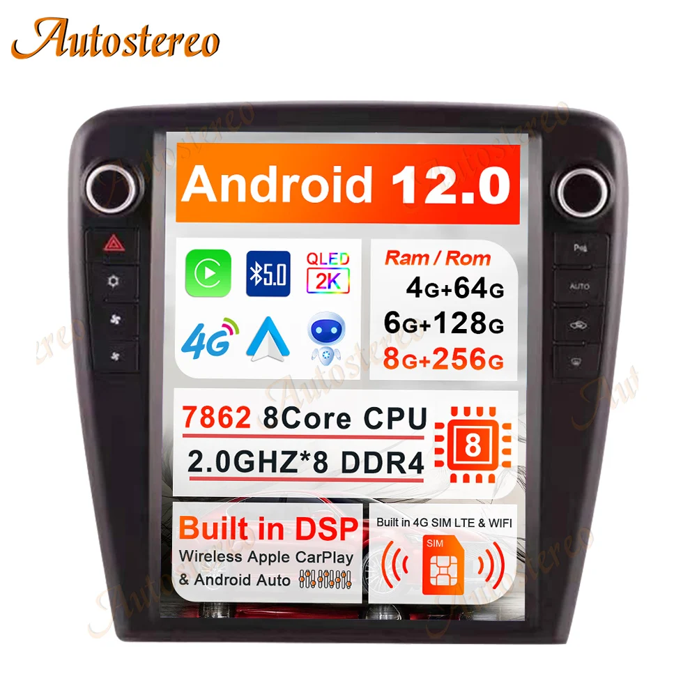 

8 + 256 Android 12,0 для Jaguar XJ XJL 2009-2019 радио Carplay GPS навигация Авто аудио стерео головное устройство мультимедийный плеер DSP