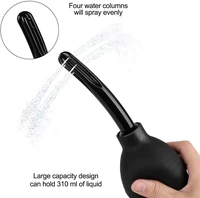 310ml enema douche clean and healthy wash flusher system for men women made of comfortable silicone anal shower