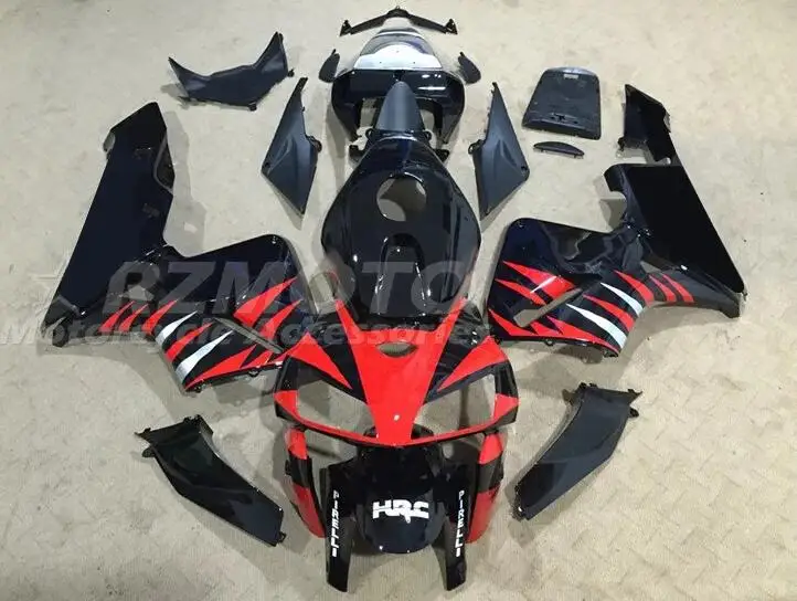 

Новый комплект обтекателей для мотоцикла ABS Подходит для HONDA CBR600RR F5 2005 2006 05 06 Комплект кузова красный черный