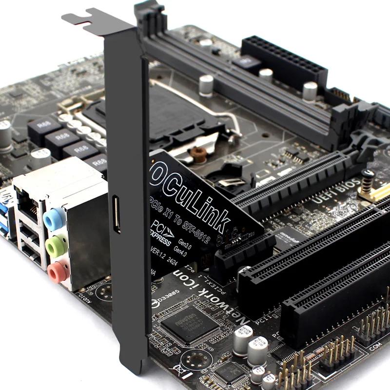 Преобразователь переходной карты расширения PCIE 4.0 X1 в Oculink SFF-8612 16 ГБ для внешней