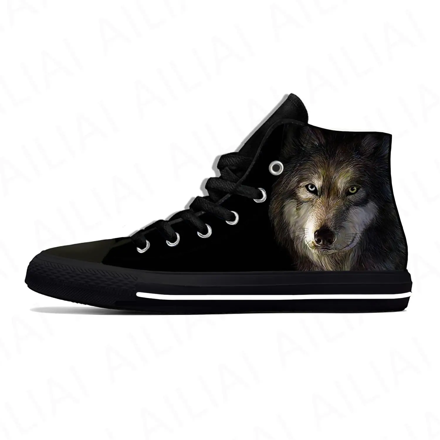 

Hot Summer Animal Wolf Head Cool Fashion Casual Shoes High Top Men Women Latest Sneakers Lightweight High Top Board Shoes
