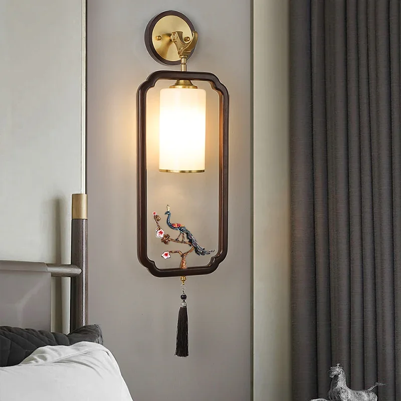 ULANI современный латунный настенный светильник в китайском стиле ретро