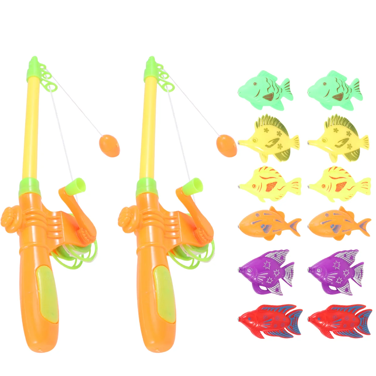 

14 Magnetic Fish Rod Interesting Safe Fishing Game Set for
