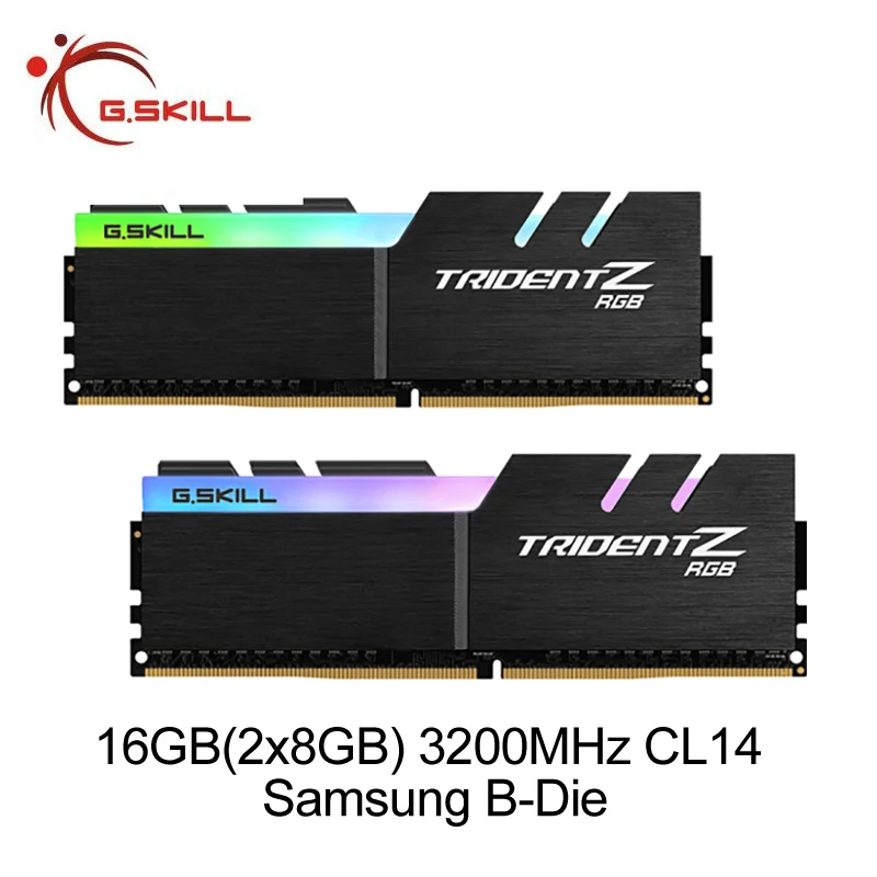 G.Skill Trident Z RGB Series 16 Гб (2x8 ГБ) 2 4-контактный SDRAM DDR4 288 3200 в двухканальная настольная