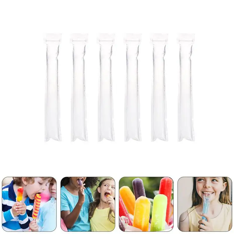 

200pcs Disposable Popsicle Bags Ice Popsicle Holder Crushed Ice Packing Bags