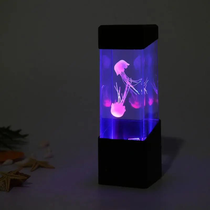 

Changing Table Lamp Led Jellyfish Tank Night Light Color Aquarium Electric Mood Lava Lamp For Kids Children Gift Home Room Decor