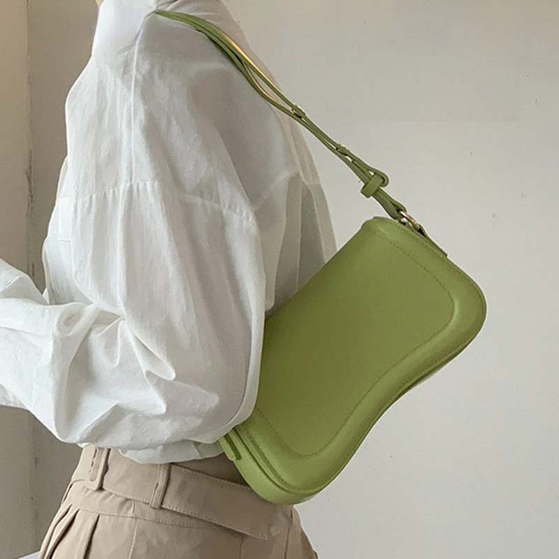 

2023 Pu Leather Trend Female Underarm Bag Luxury Designer Shoulder Crossbody Bags for Women Fashion Purse Flap Handbags