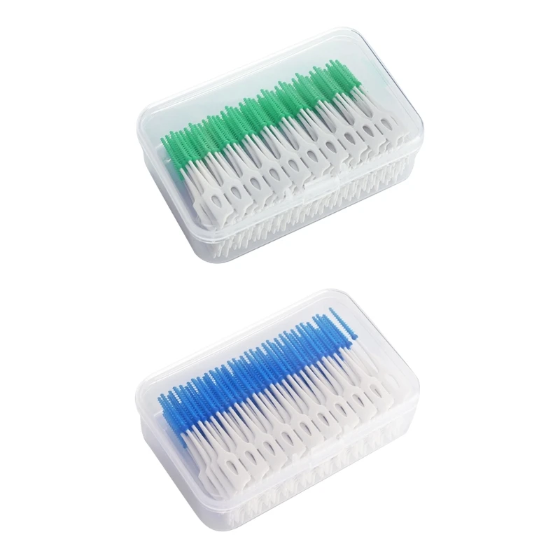 

Interdental Brush Toothpick Dental Tooth Flossing Dental Double-Head Braces Brush 160 Count Small Gaps