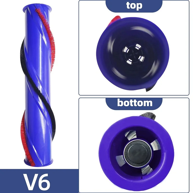 

Brush Roller for Dyson V7 V6 Vacuum Cleaner, Replacement Brush Roll Bar, Compared to Part 966821-01, 966084-01
