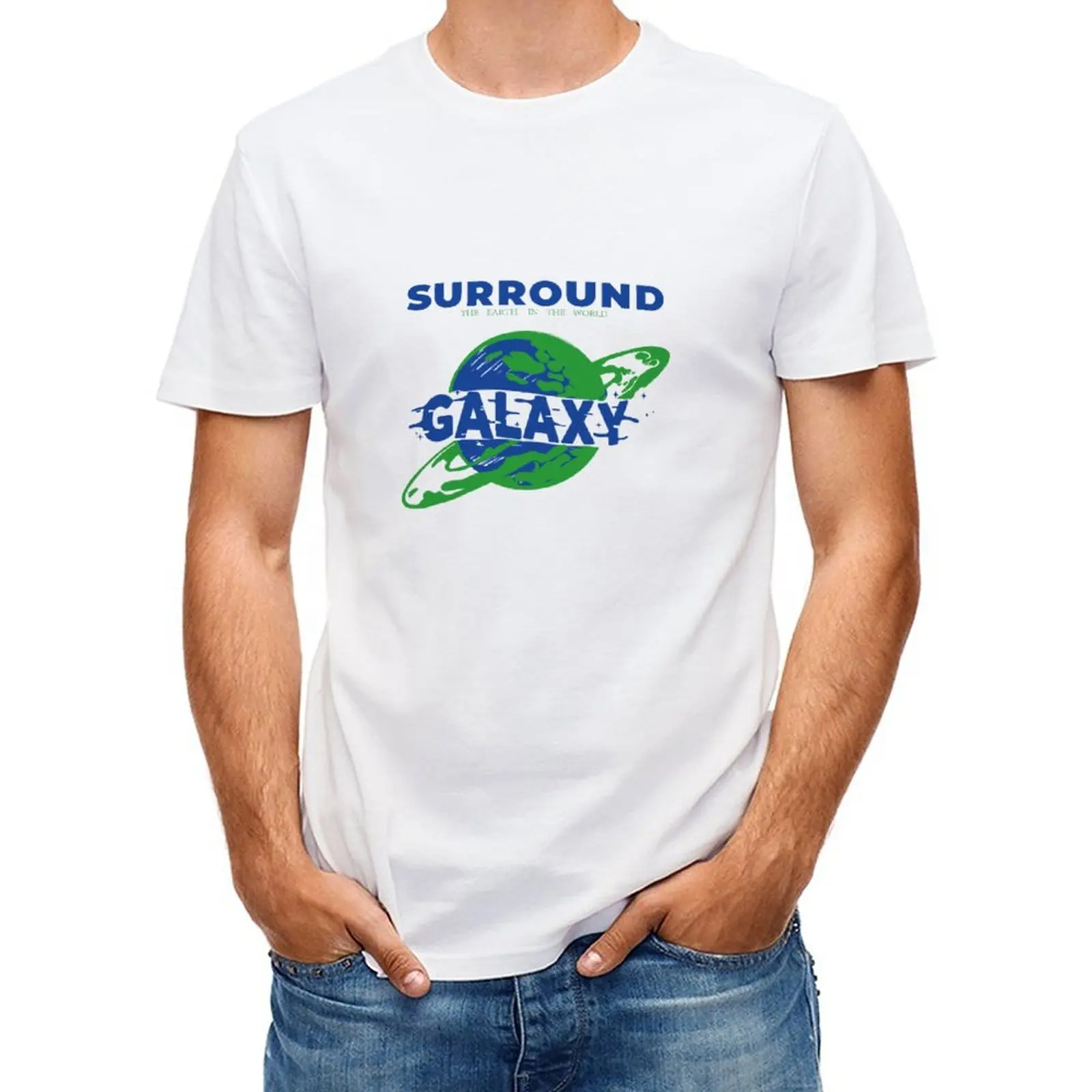 

2023 New Summer Clothes Men's Handsome Short Sleeve Letter Printed Short-sleeved Pure Cotton T-shirt