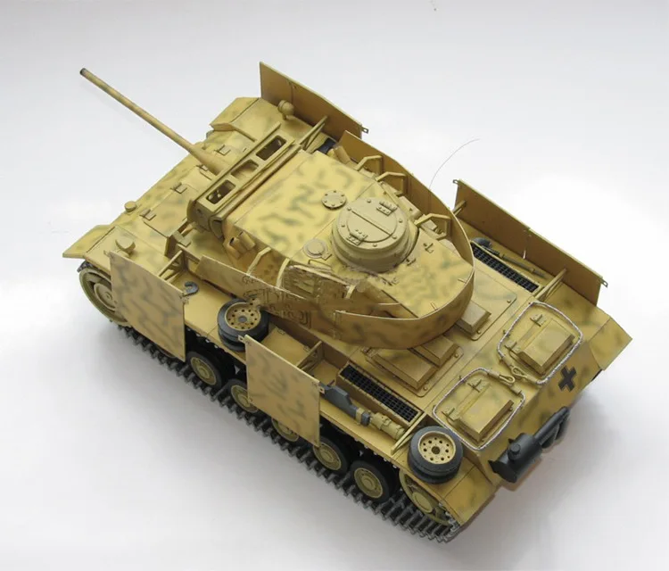 1:25 Немецкий танк Panzer III M "Животные скульптуры" бумажное моделирование для спальни и гостиной, ручная работа, геометрическая оригами модель.