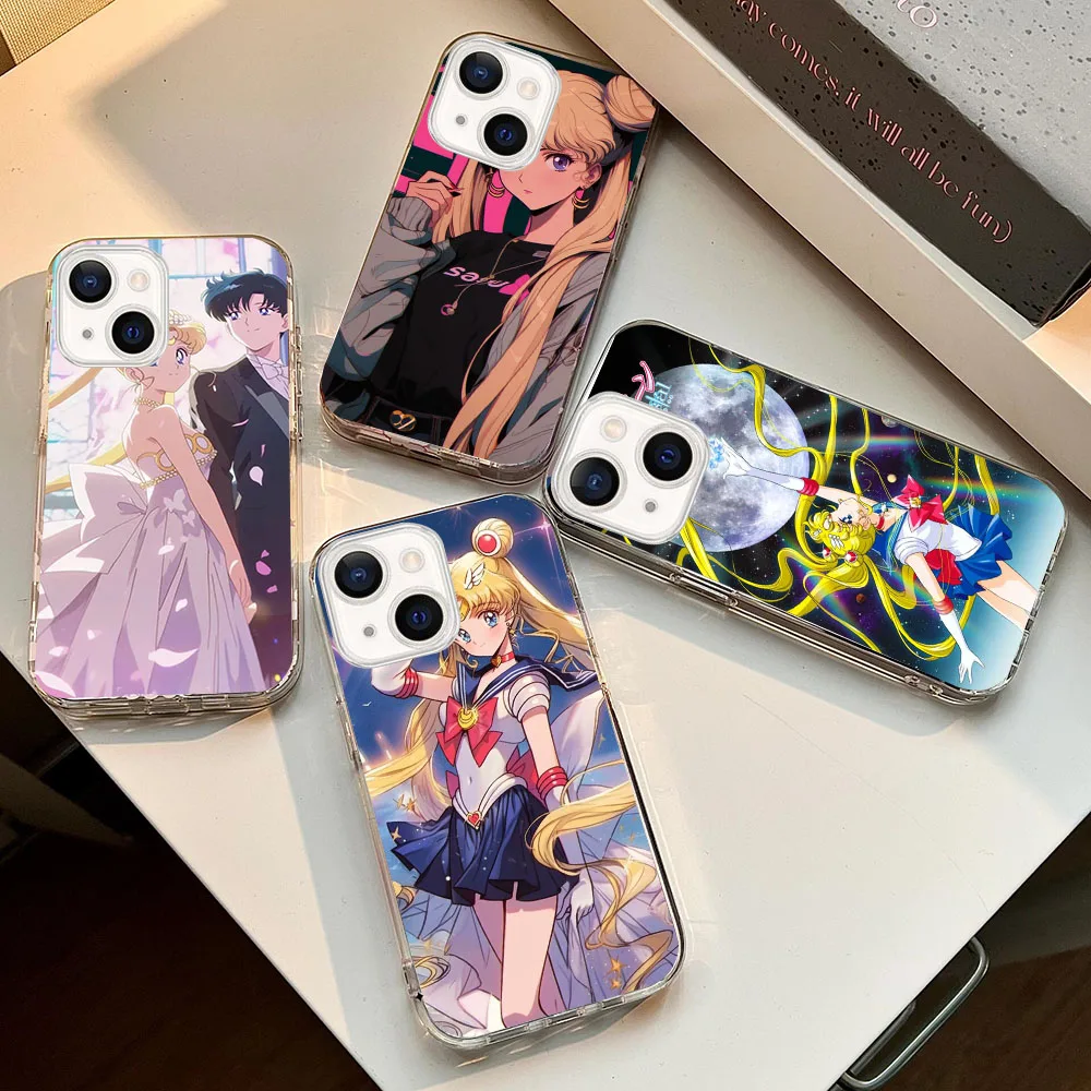 Прозрачный силиконовый чехол WB-25 Sailor Moon для Moto G42 50 51 52 60 62 71 72 84 85 200 Edge 40 pro Ultra