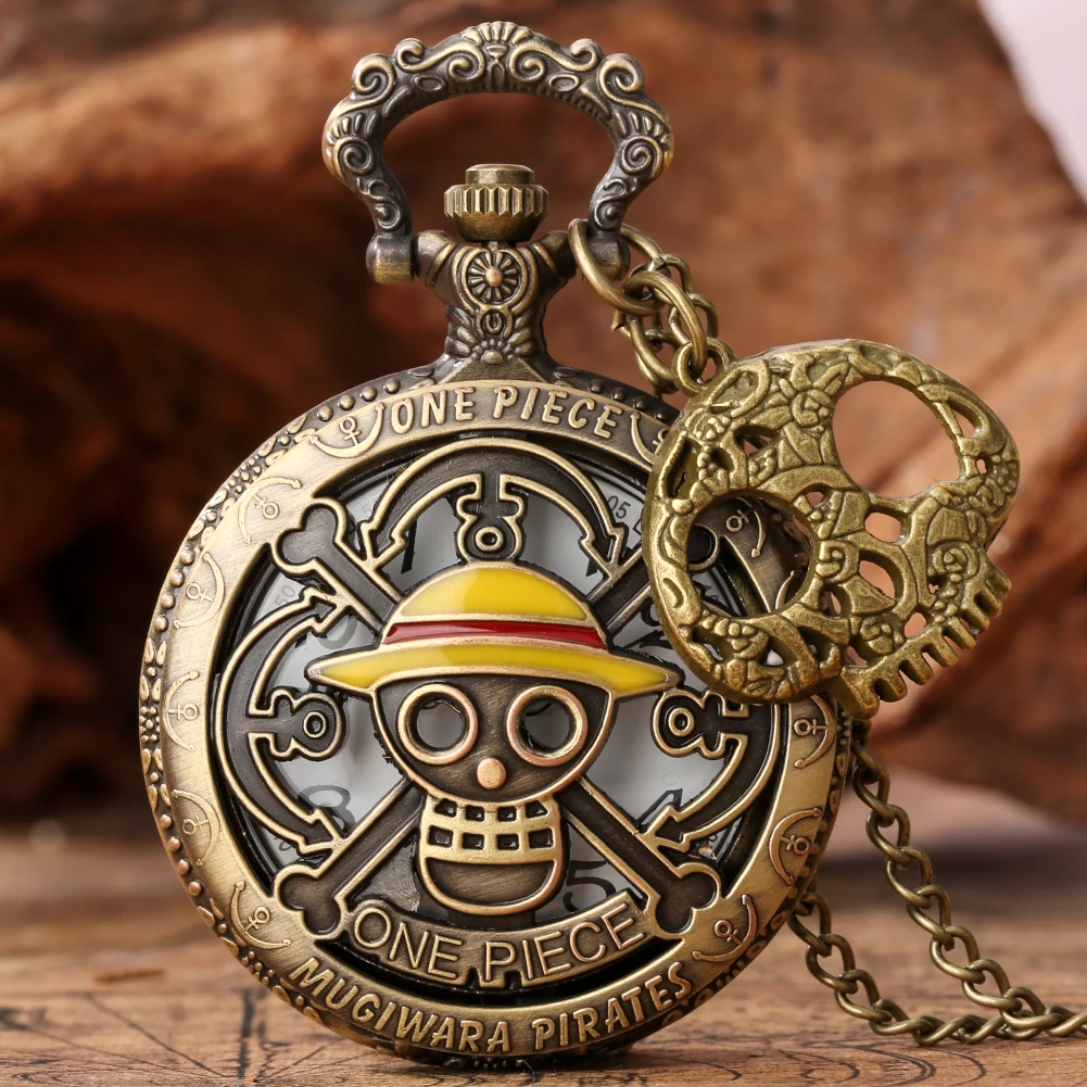 

Японское аниме One Piece Monkey D. Луффи кварцевые карманные часы ожерелье комикс ролевые игры Луффи косплей кулон с черепом аксессуары