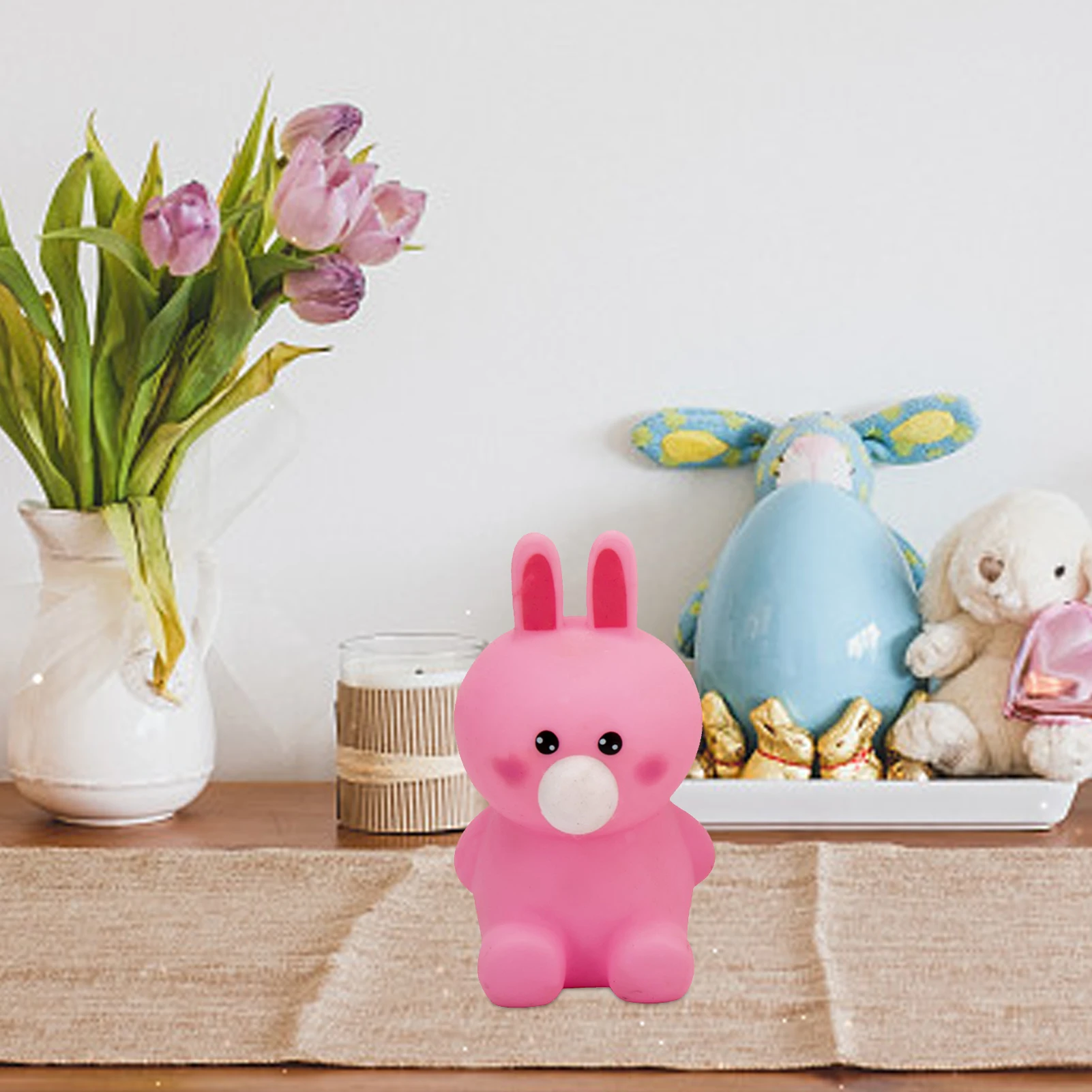 

Easter Bunny Toy Easy To Hold Squishy Toy For Kids Or Adults Safe High-quality Easy To Clean Squeeze Bubble Sensory Toy As