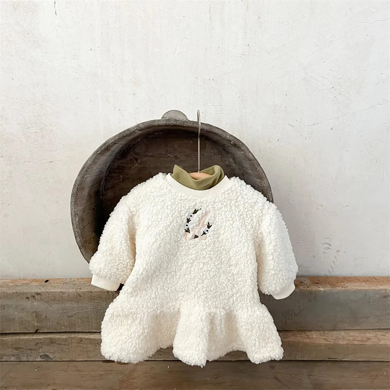 

2022 платье для новорожденных девочек, весенняя одежда, платья с длинным рукавом и цветочным принтом для маленьких девочек, одежда, платье