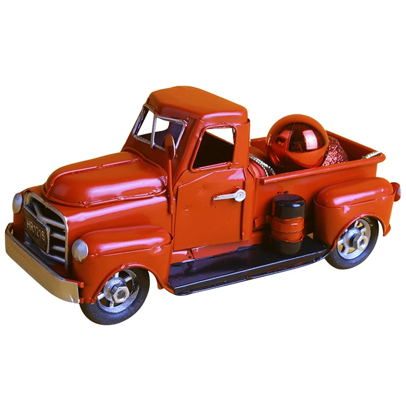 

7 дюймов, металлический грузовик, автомобиль, Рождественская елка, декоративная модель, Рождественский шар для Рождественского украшения, к...