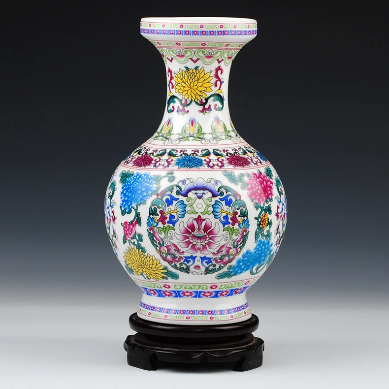 

Jingdezhen modern ceramic vase antique flower bottle thin china bone china wedding gift furnishing articles