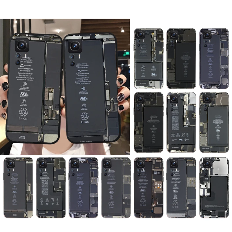 

Battery Circuit board Phone Case for Xiaomi Mi 11T 11 12T Pro 10T 10 10Pro 12 11 lite 5G NE 10pro Poco X3 Pro Poco F3 M3 Case